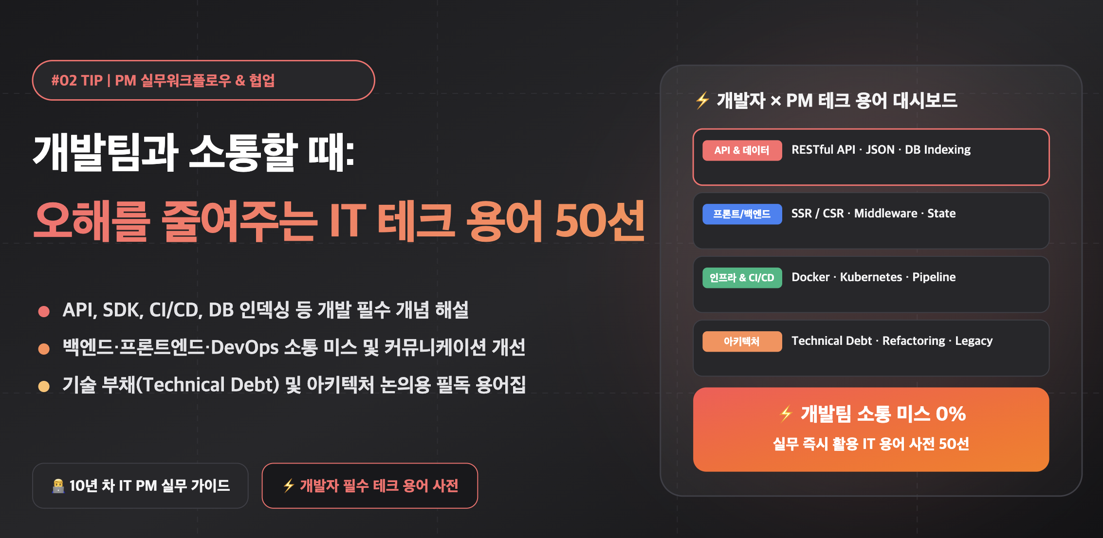 개발팀과 소통할 때 필요한 IT 테크 용어 50선