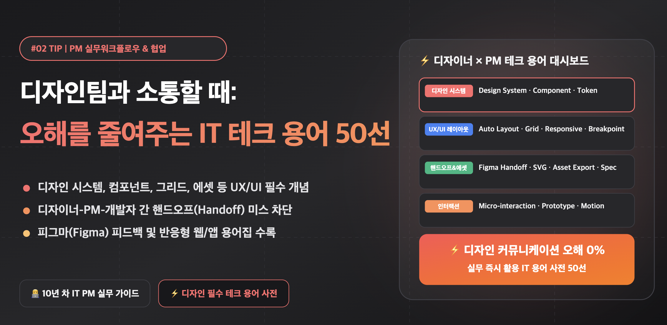디자인팀과 소통할때 필요한 IT 테크 용어 50선