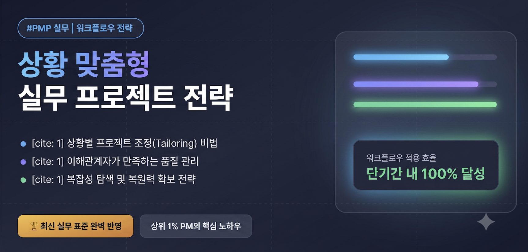 상황 맞춤형 실무 프로젝트 전략